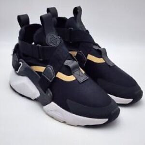 Black Metallic Gold Nike Air Huarache